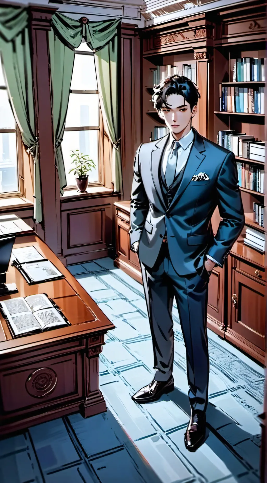 ai character: guy background