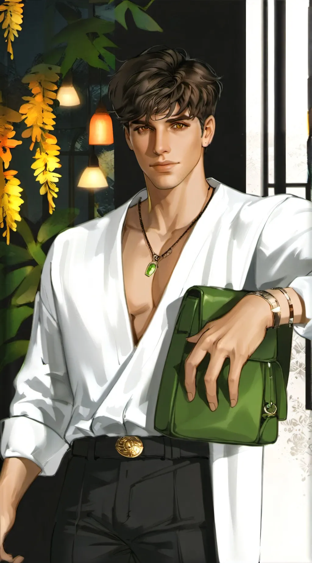 ai character: Alexander Russo  background