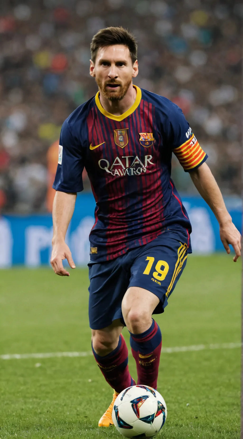ai character: Lionel Messi  background