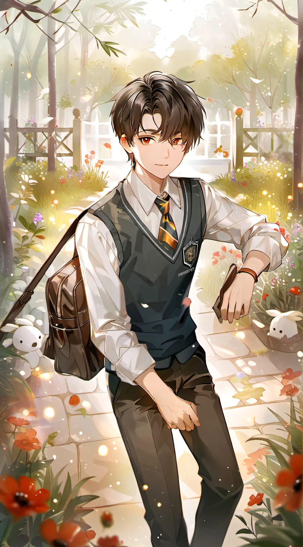 ai character: Drama In School background