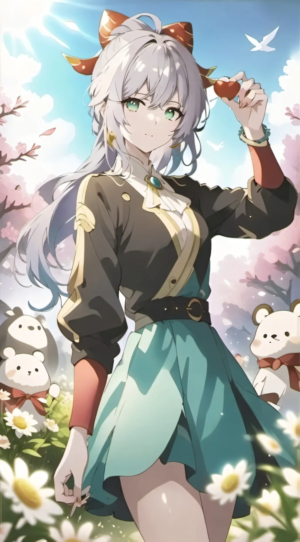 ai character: Sakura background