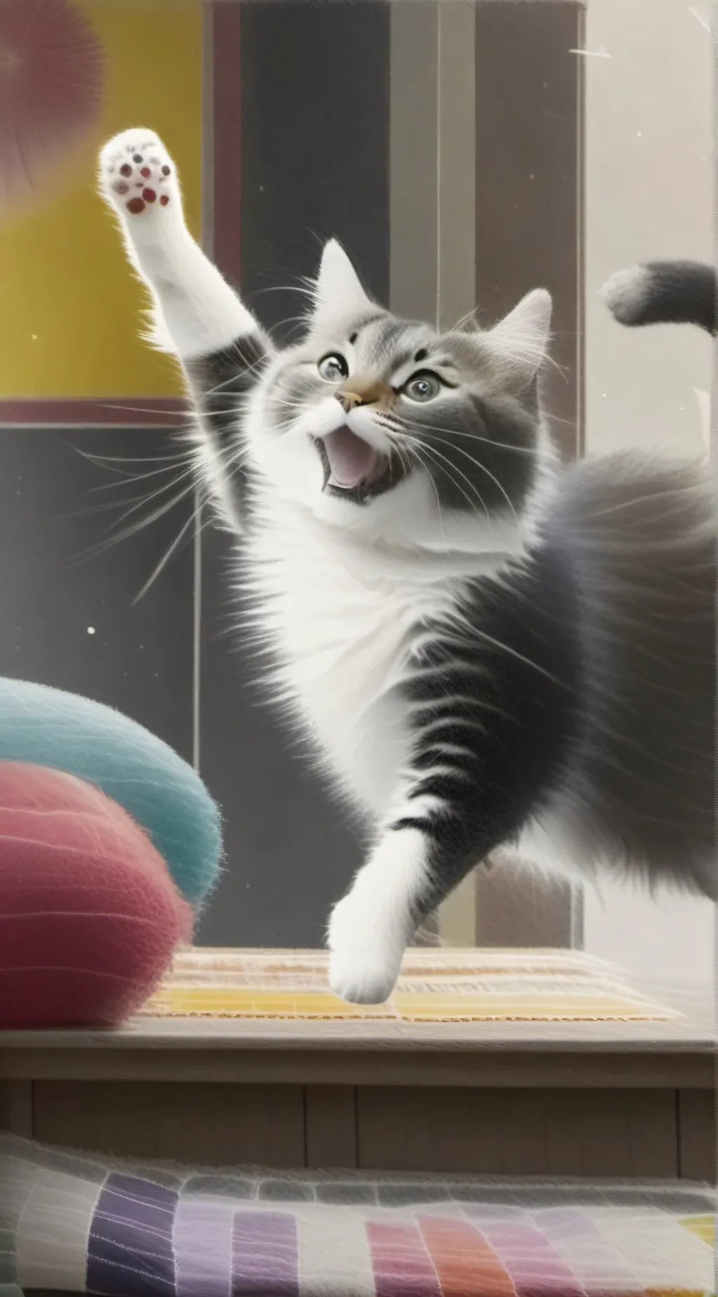 ai character: Silly cat background