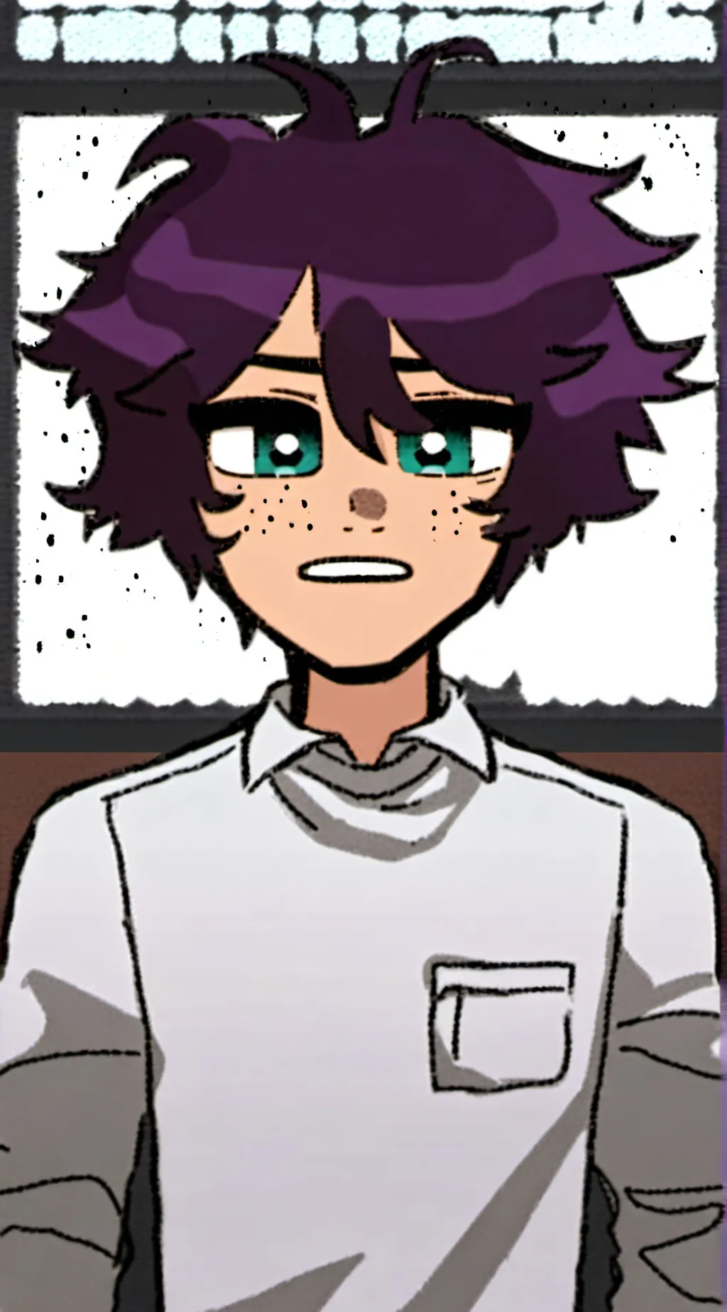 ai character: Evan Afton/c-c background