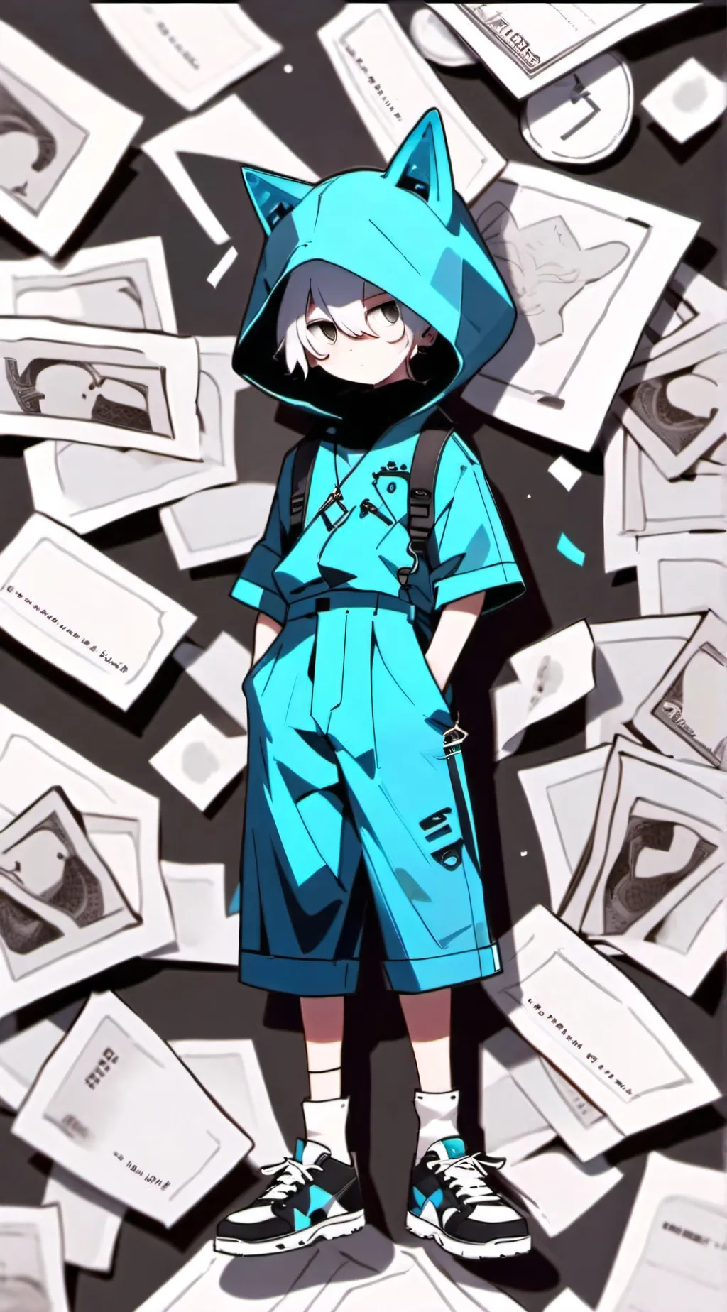 ai character:  sus cash and nico background