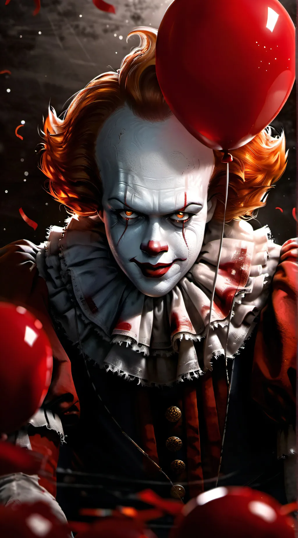 ai character: Pennywise  background