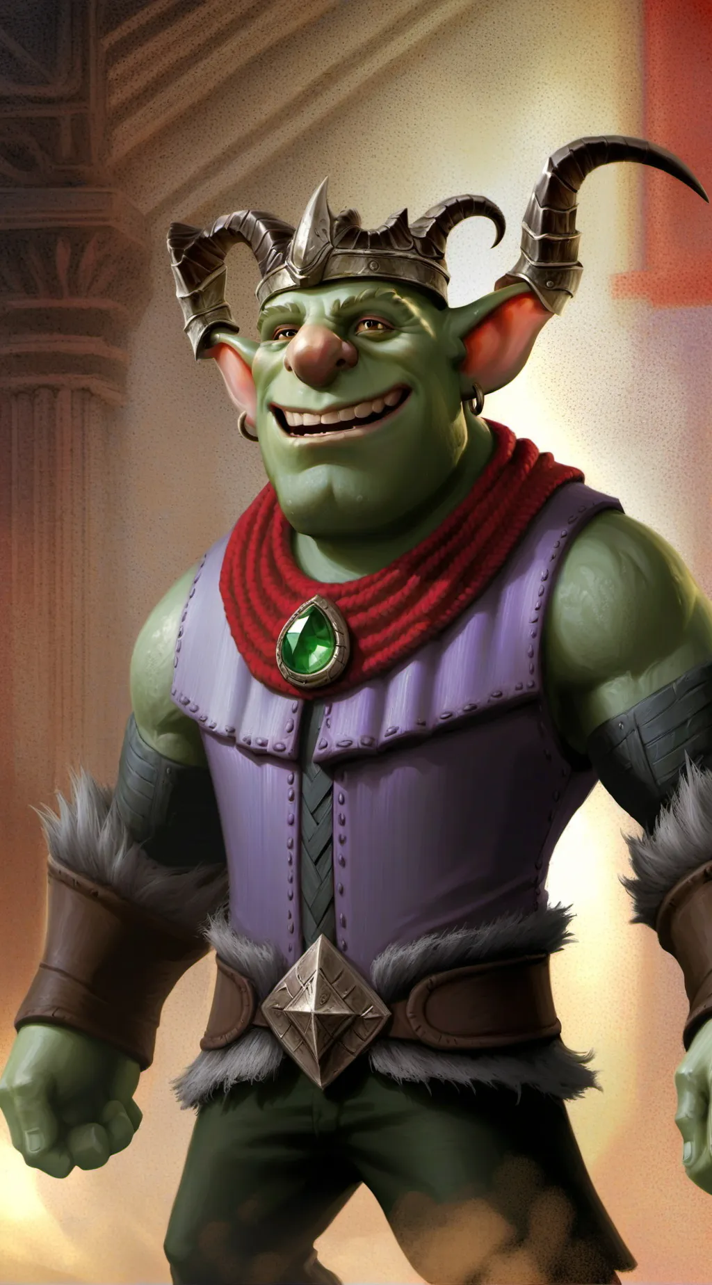 ai character: ShReK background