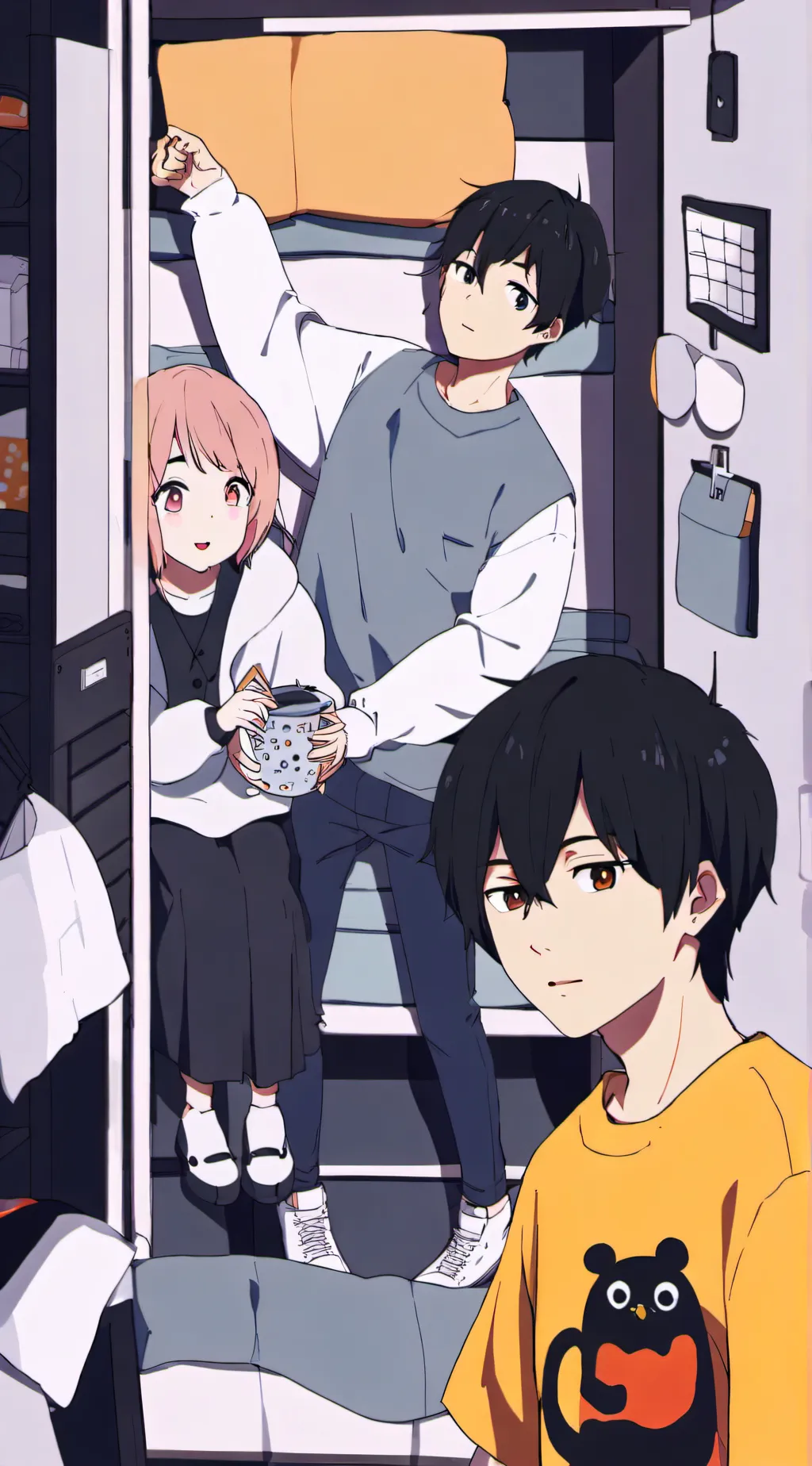 ai character: Sleepover background