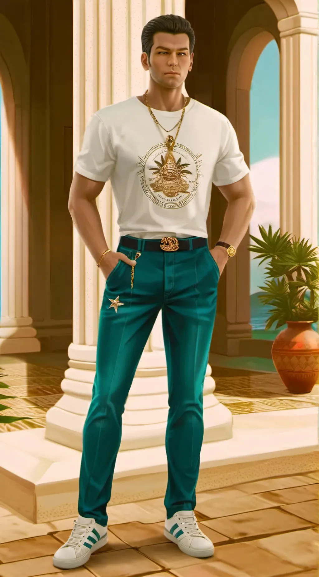 ai character: tommy vercetti  background
