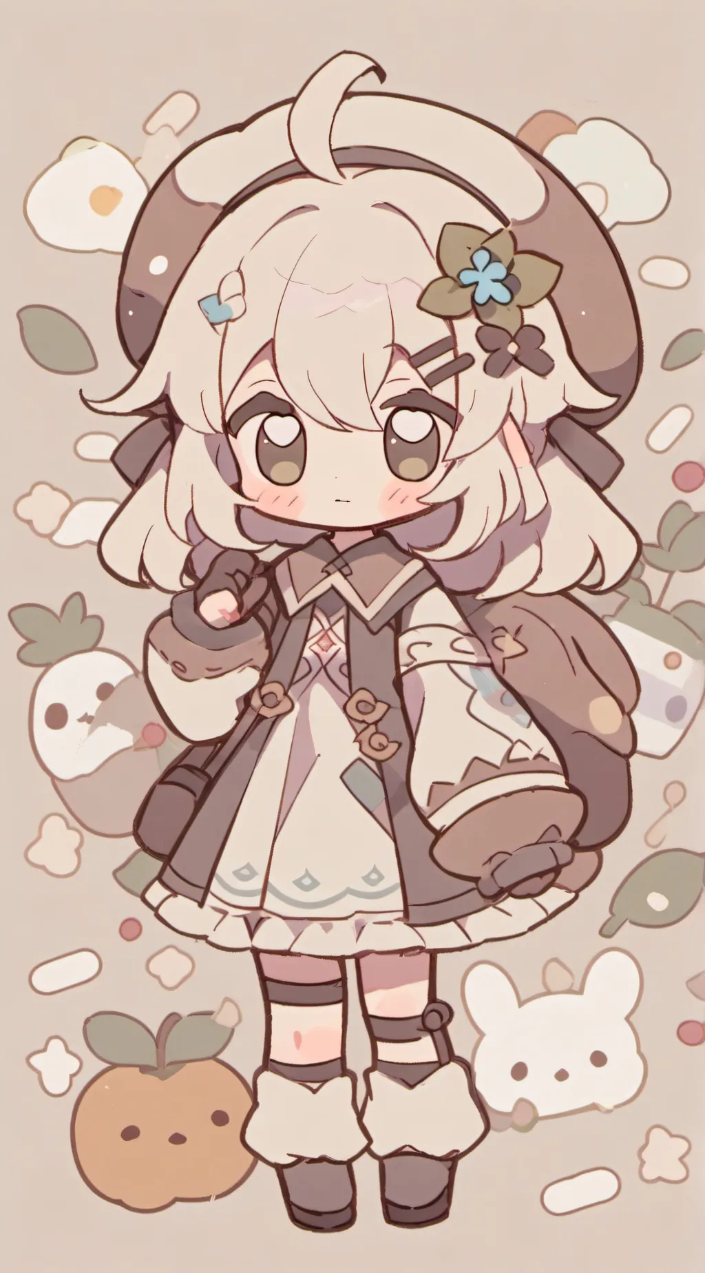 ai character: Cici the chibi background