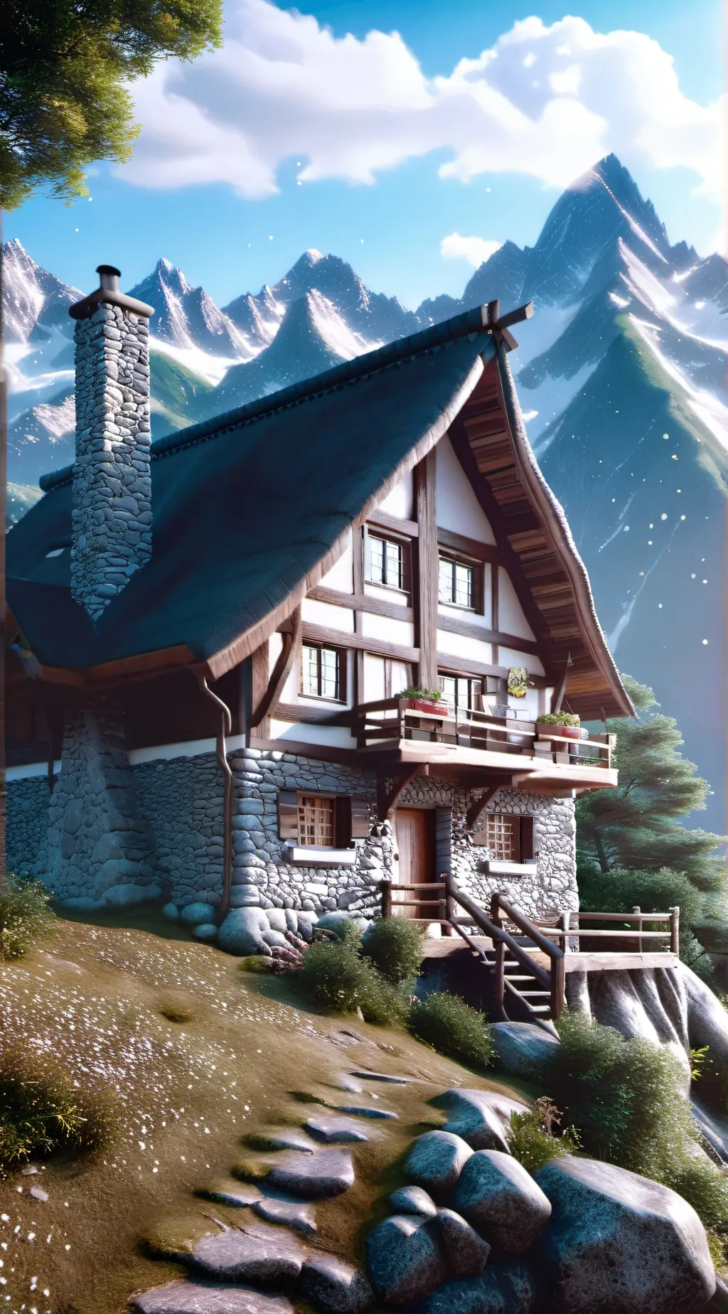 ai character: The largehousehold background