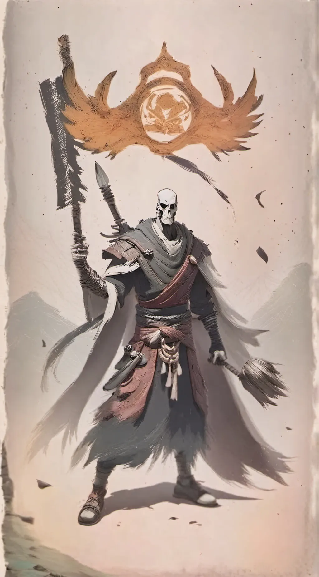 ai character: Papyrus ￼ background