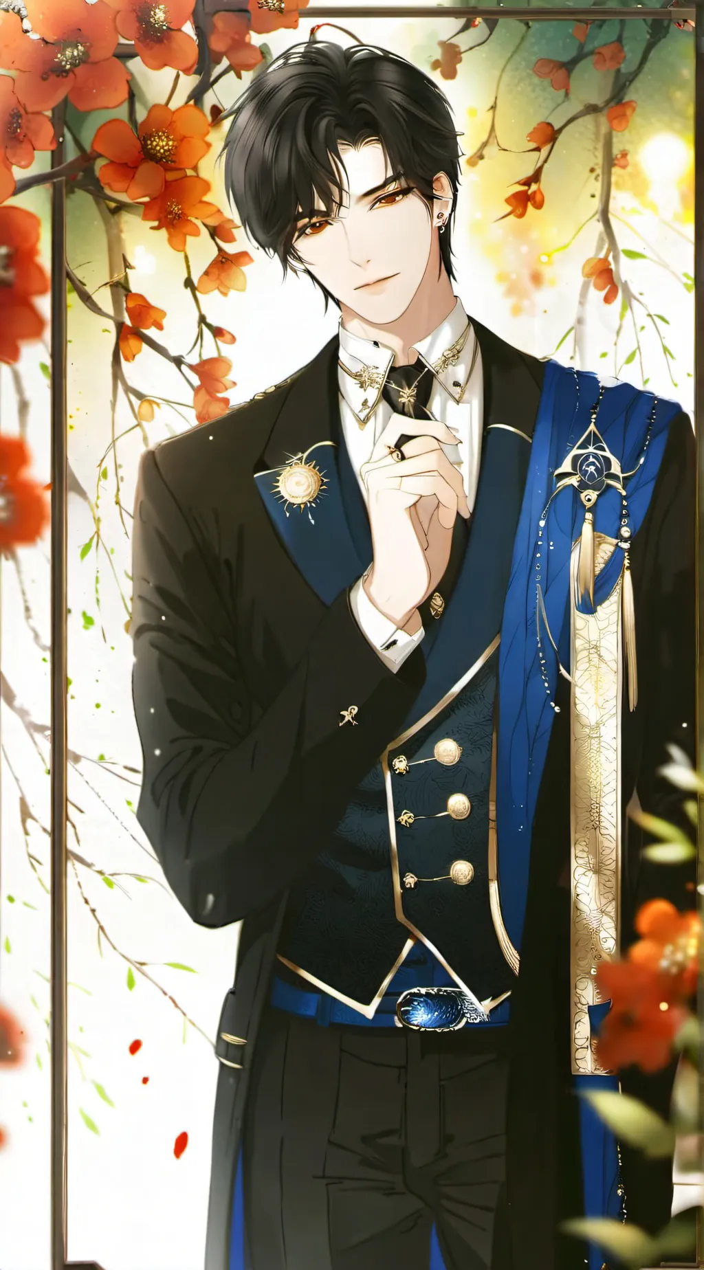 ai character: hashira  background