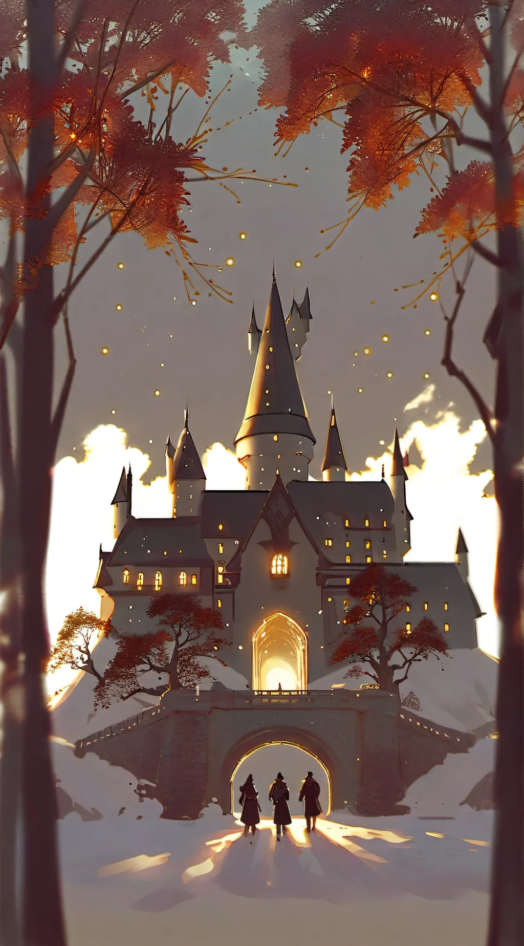 ai character: Hogwarts  background