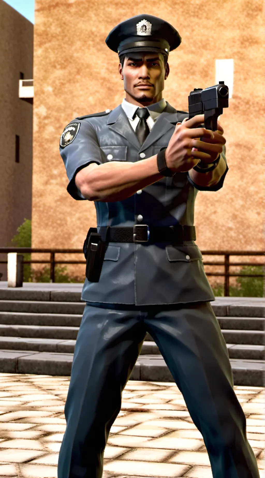 ai character: random police  background