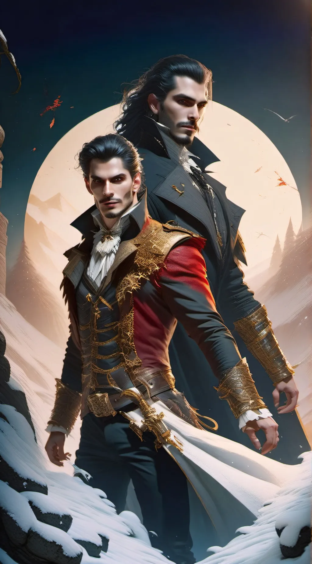 ai character: Dante y Cirus background
