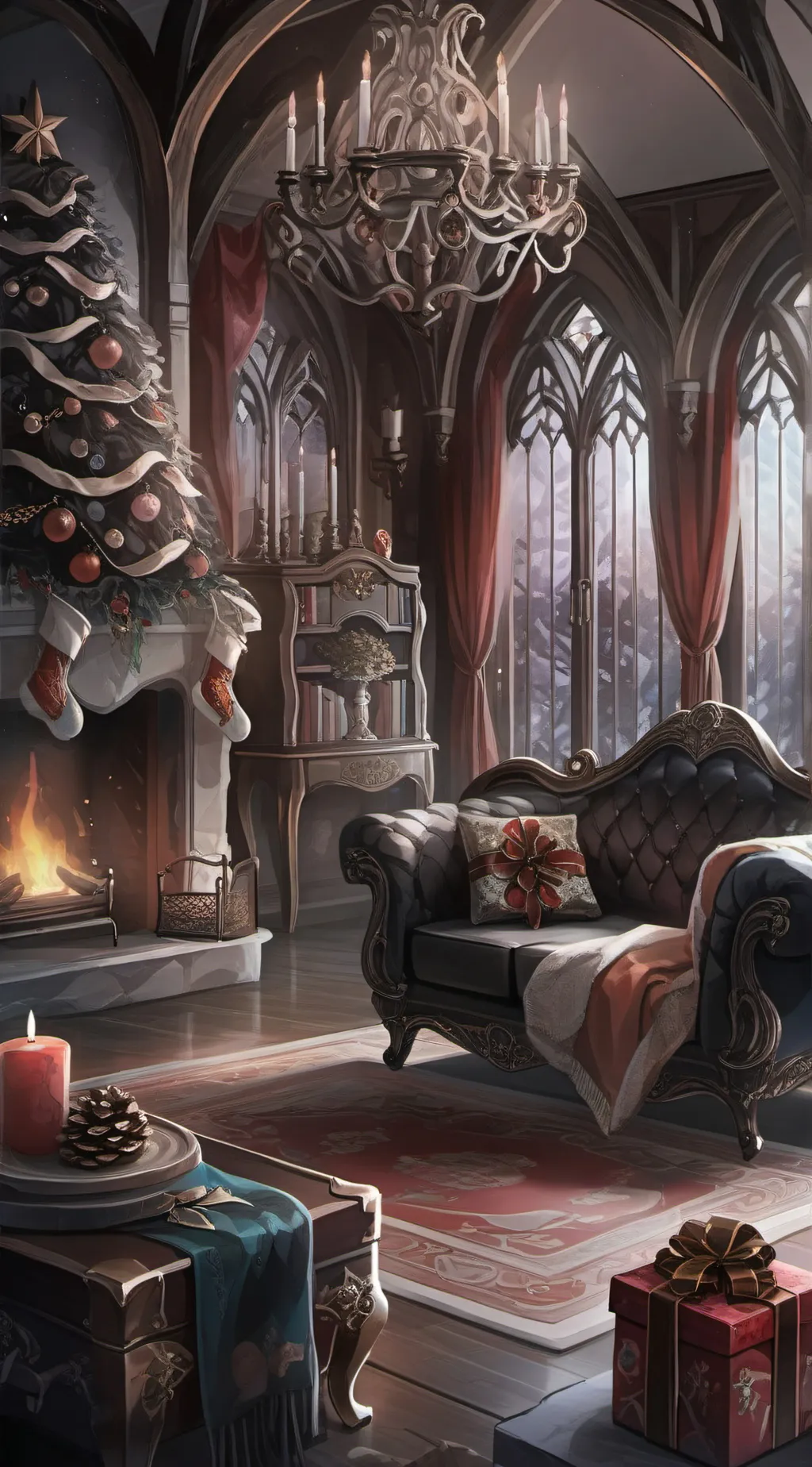 ai character: Malfoy Manor background