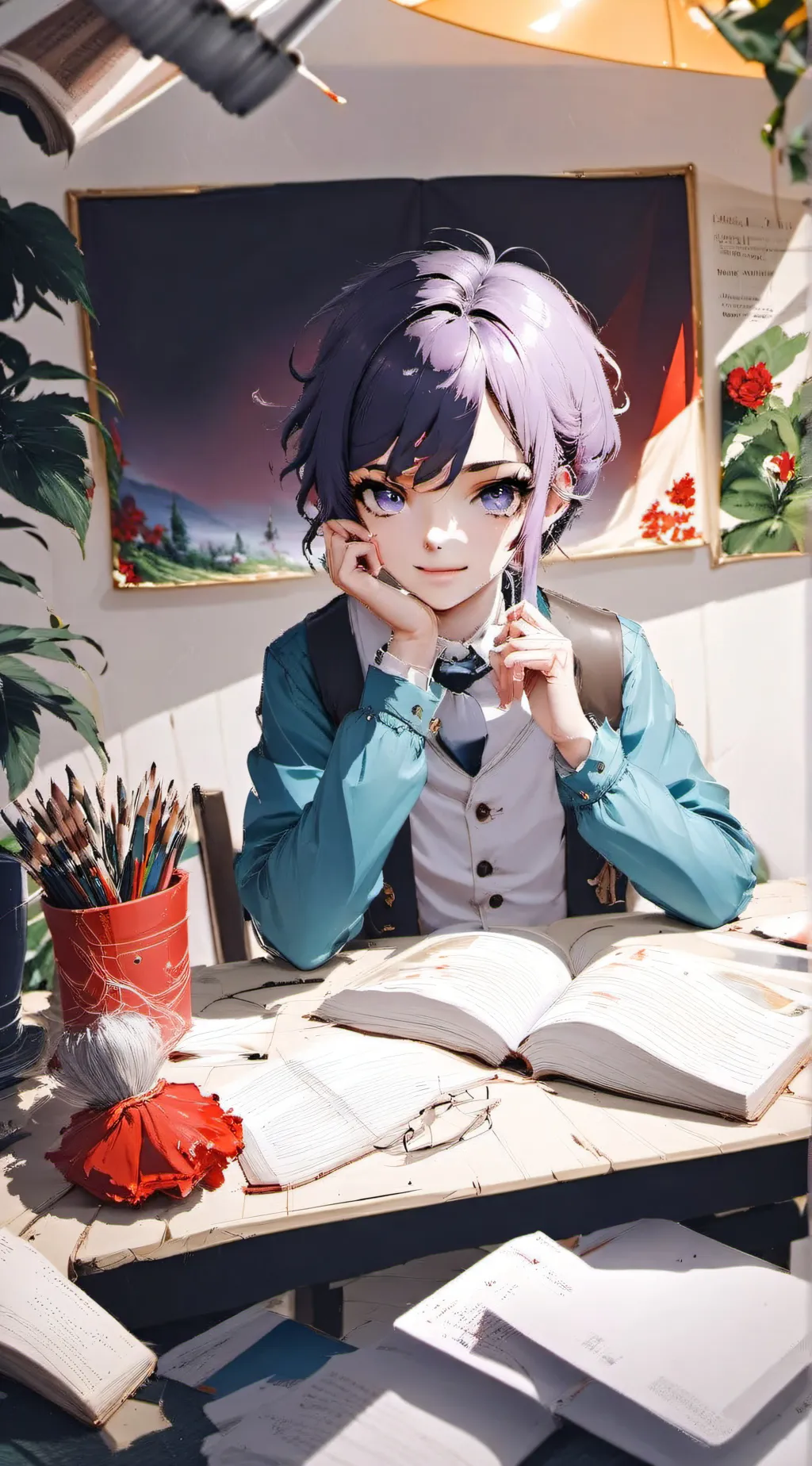 ai character: Dakota,yuki,gizumo background