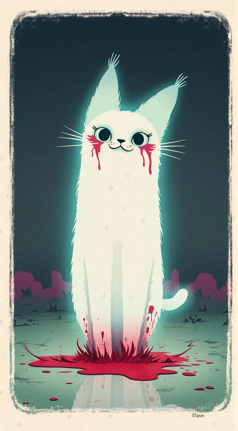 ai character: White Cat(Sprunki) background
