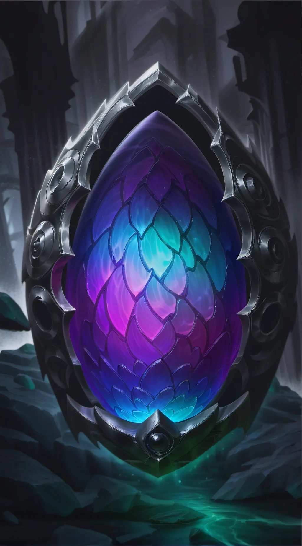 ai character: Dragon egg background