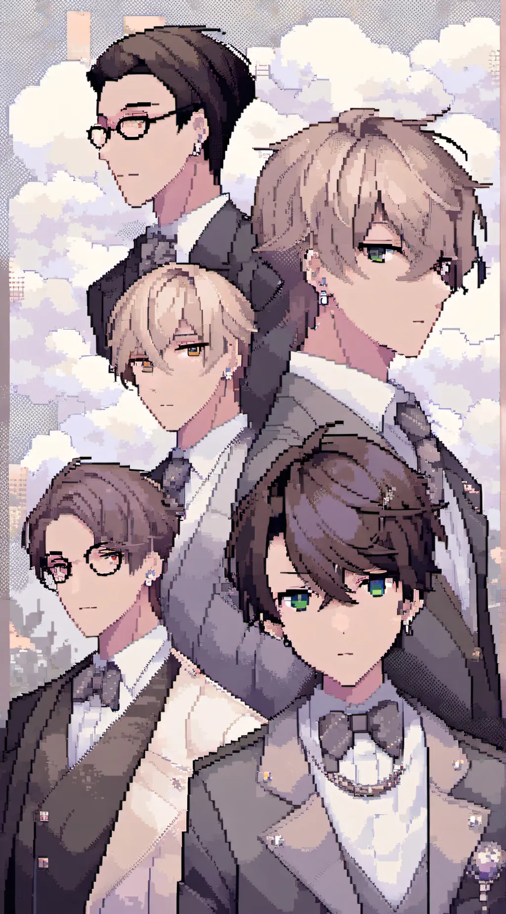 ai character: 💜Roomies🖤 background