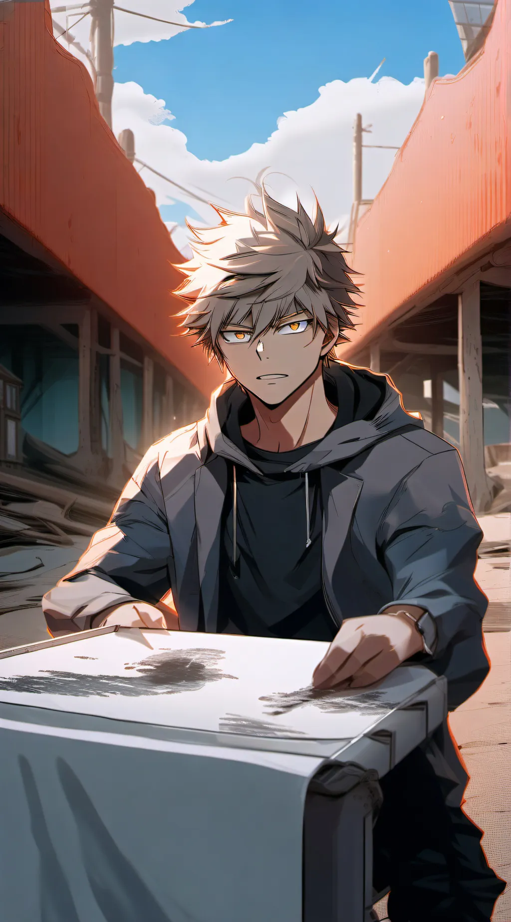 ai character: Bakugo background