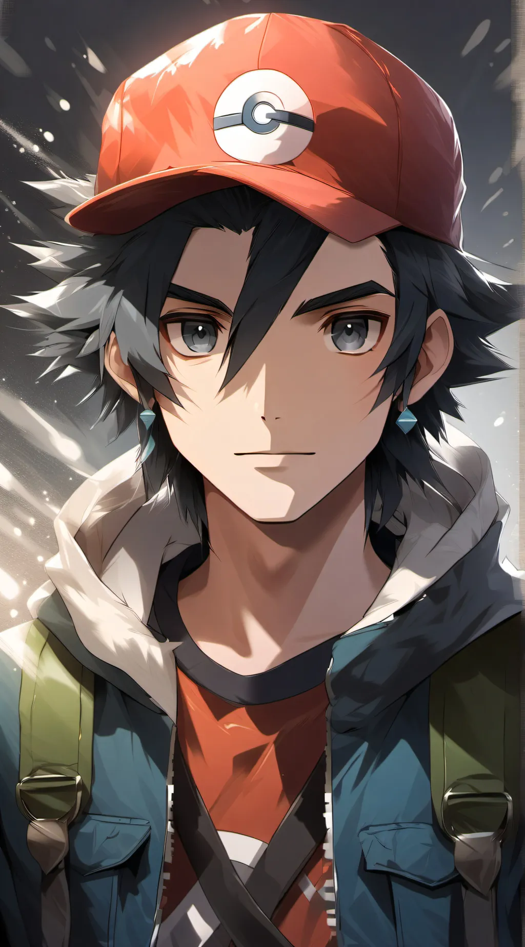 ai character: Ash Ketchum background