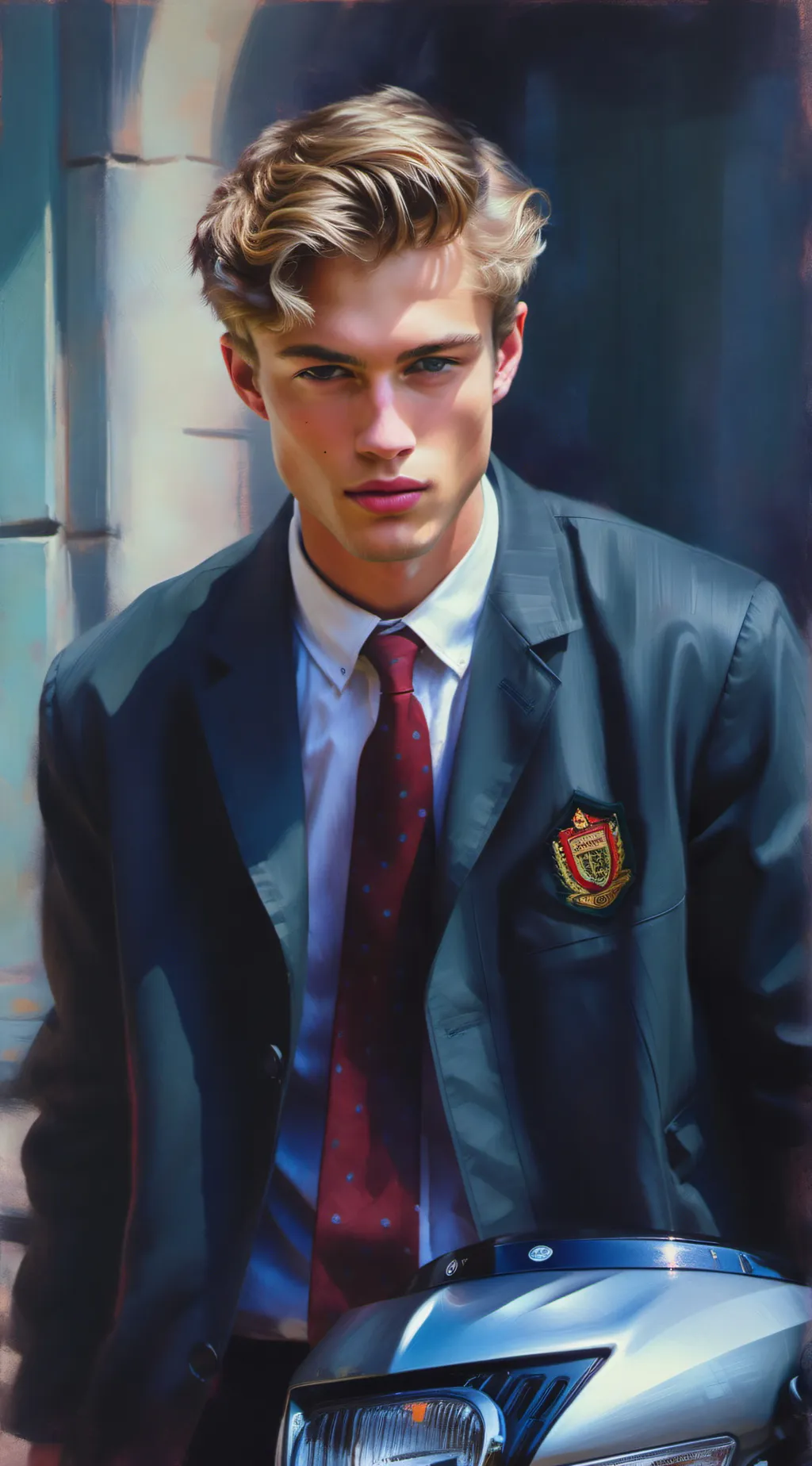 ai character: •Leonardo Sokolov• background