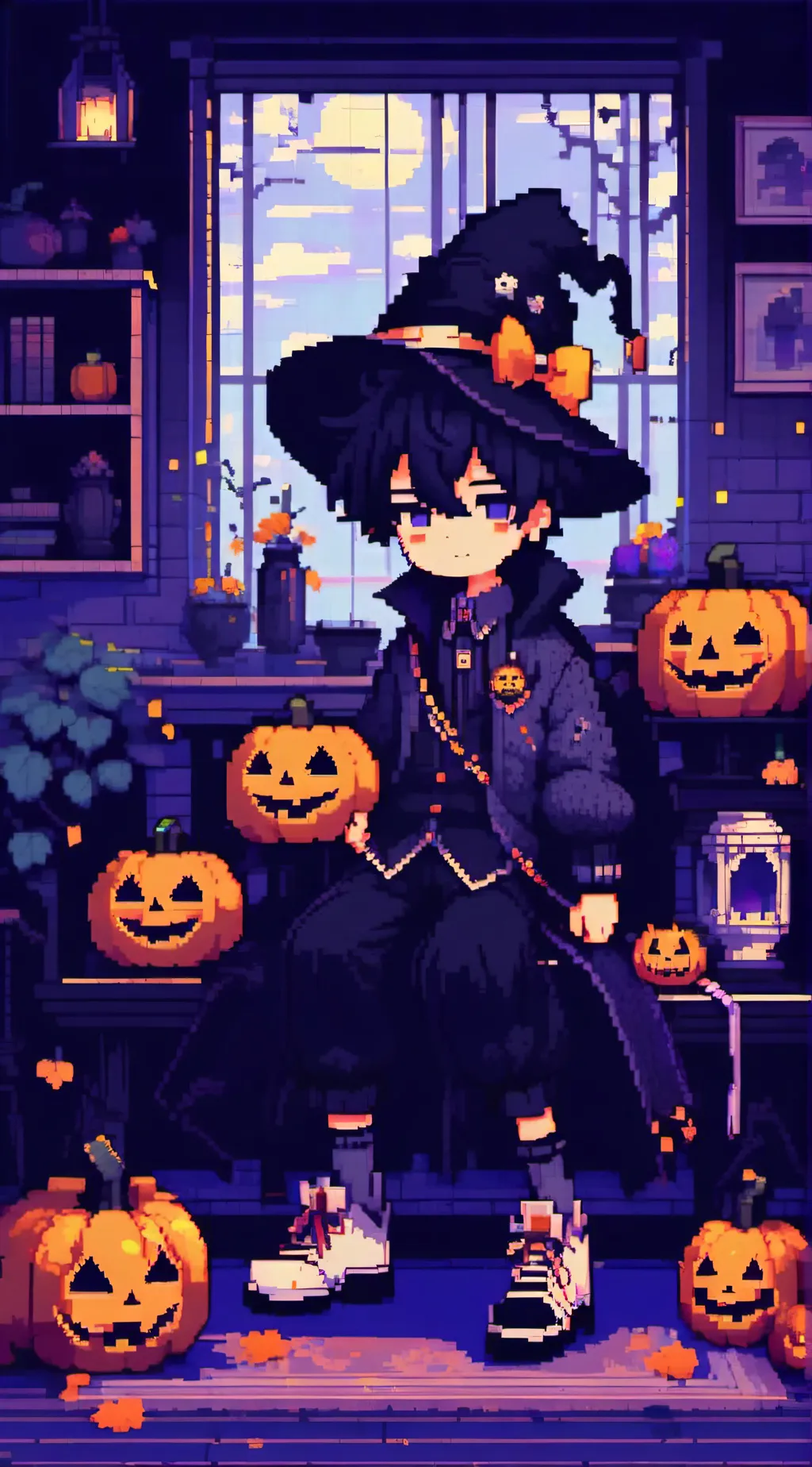 ai character: mha pumkins!👻🎃 background