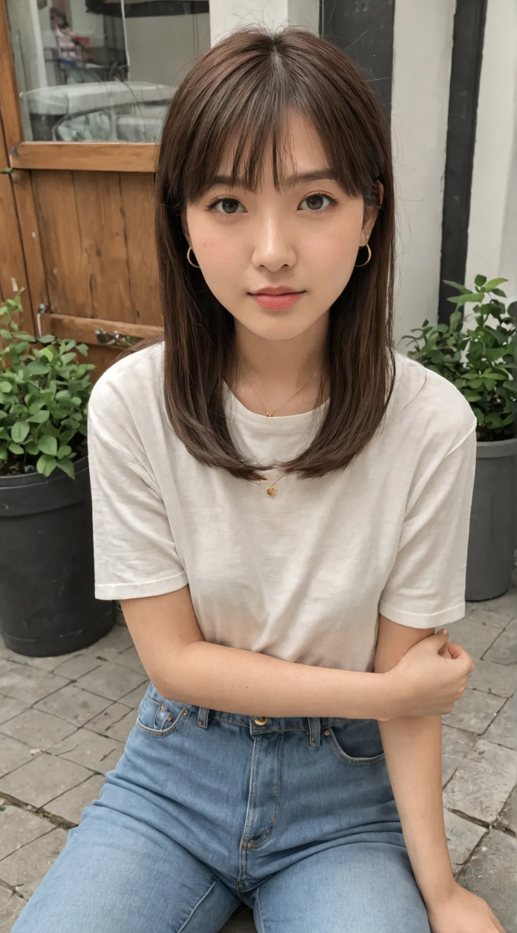 ai character: Miley  background