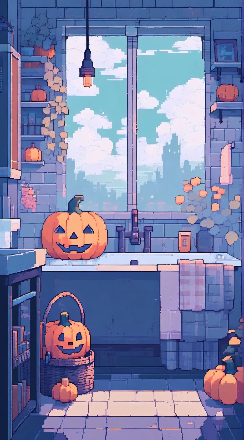 ai character: PJO HOO HALLOWEEN background