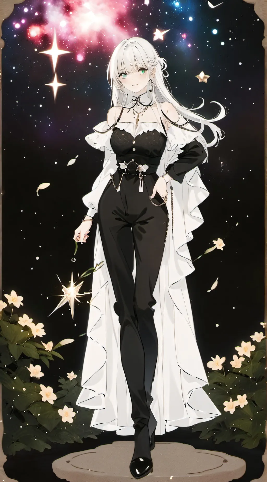 ai character: ANDREA  background