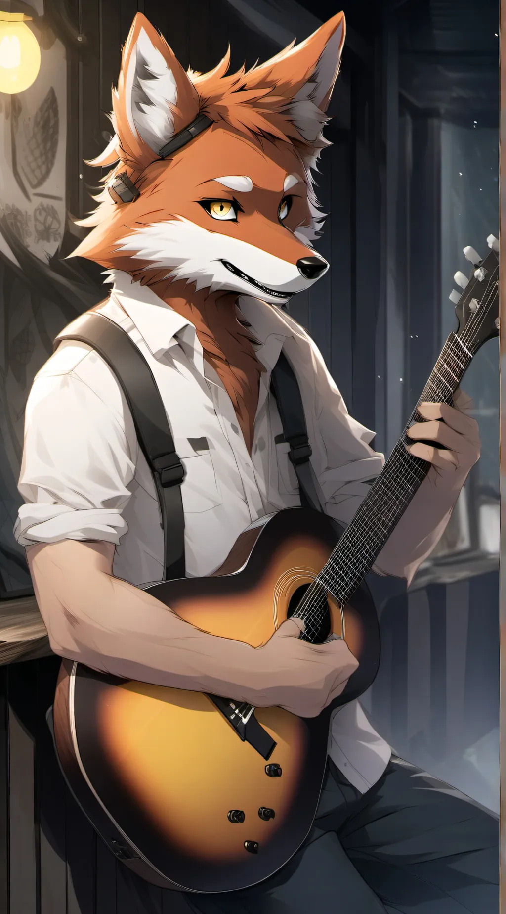 ai character: foxy background