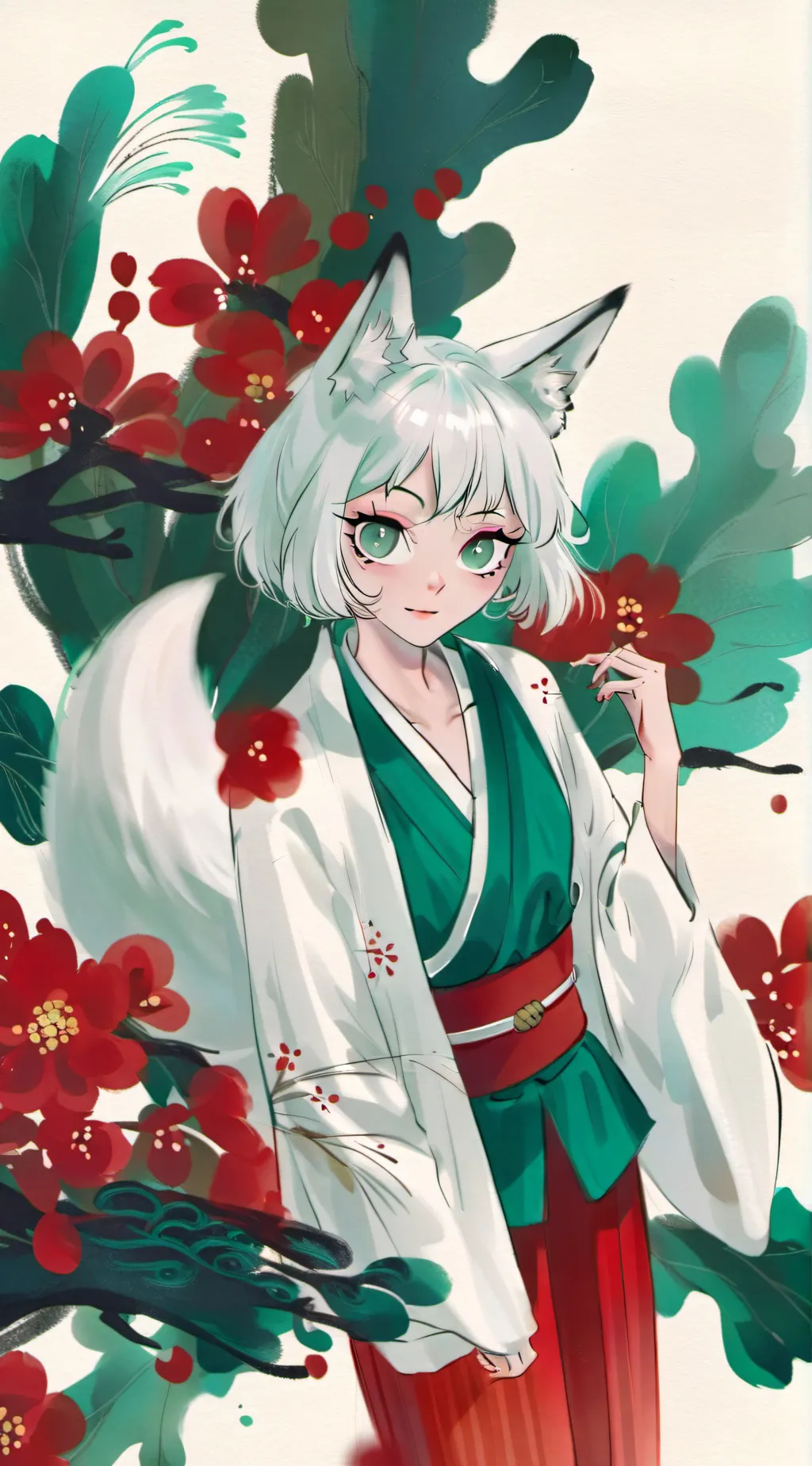 ai character: Yancha (yokai) background