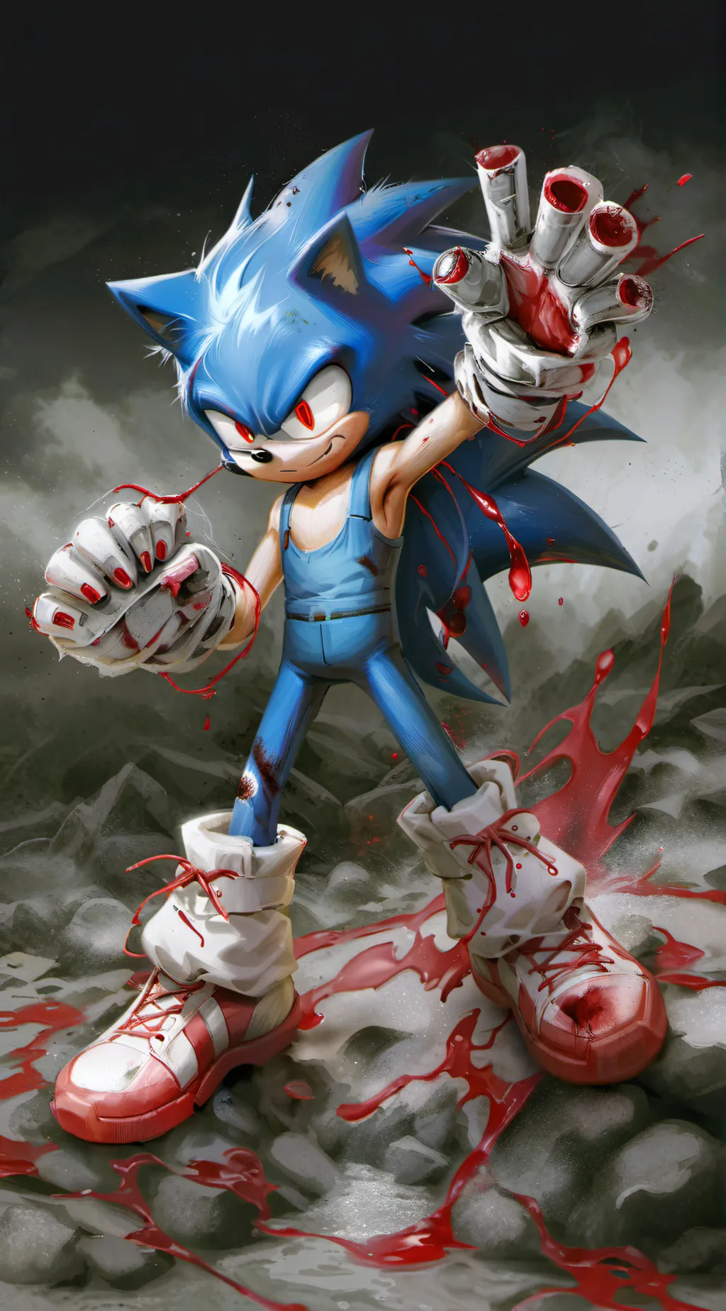 ai character: sonic.exe background