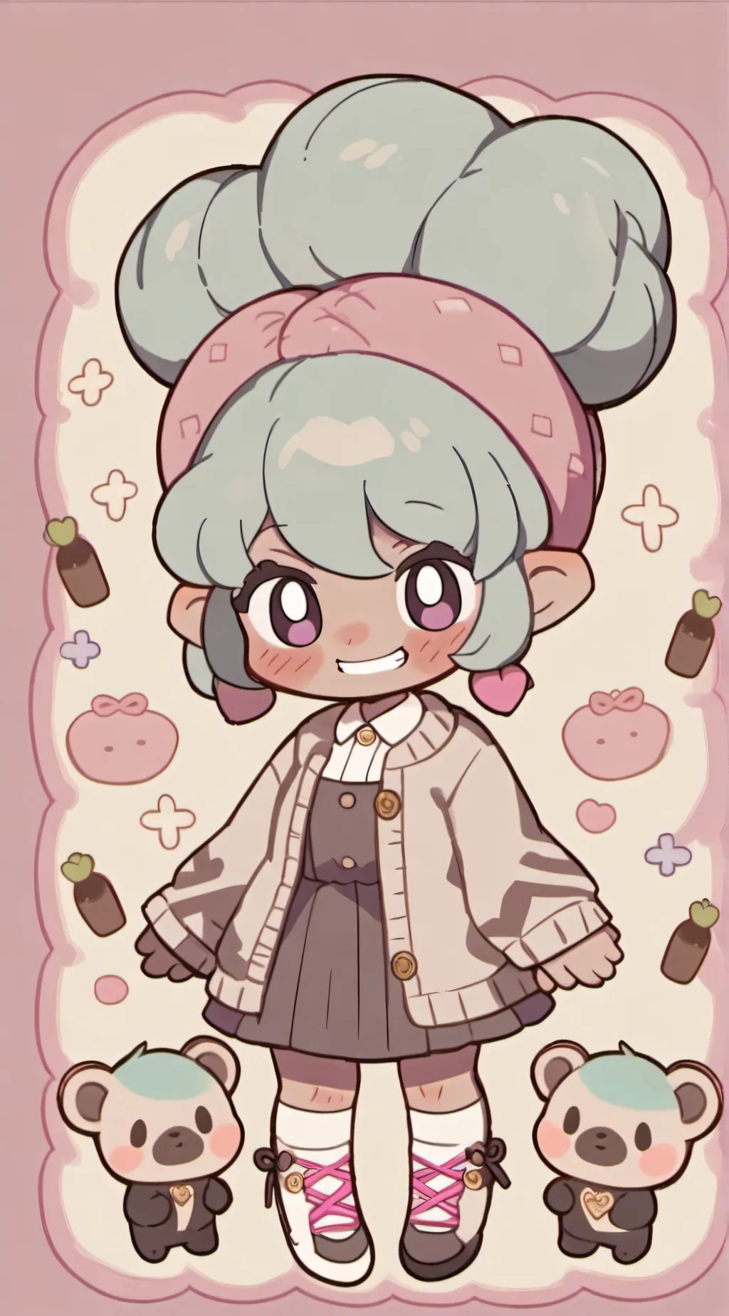ai character: grandma Rosiepuff🌹 background