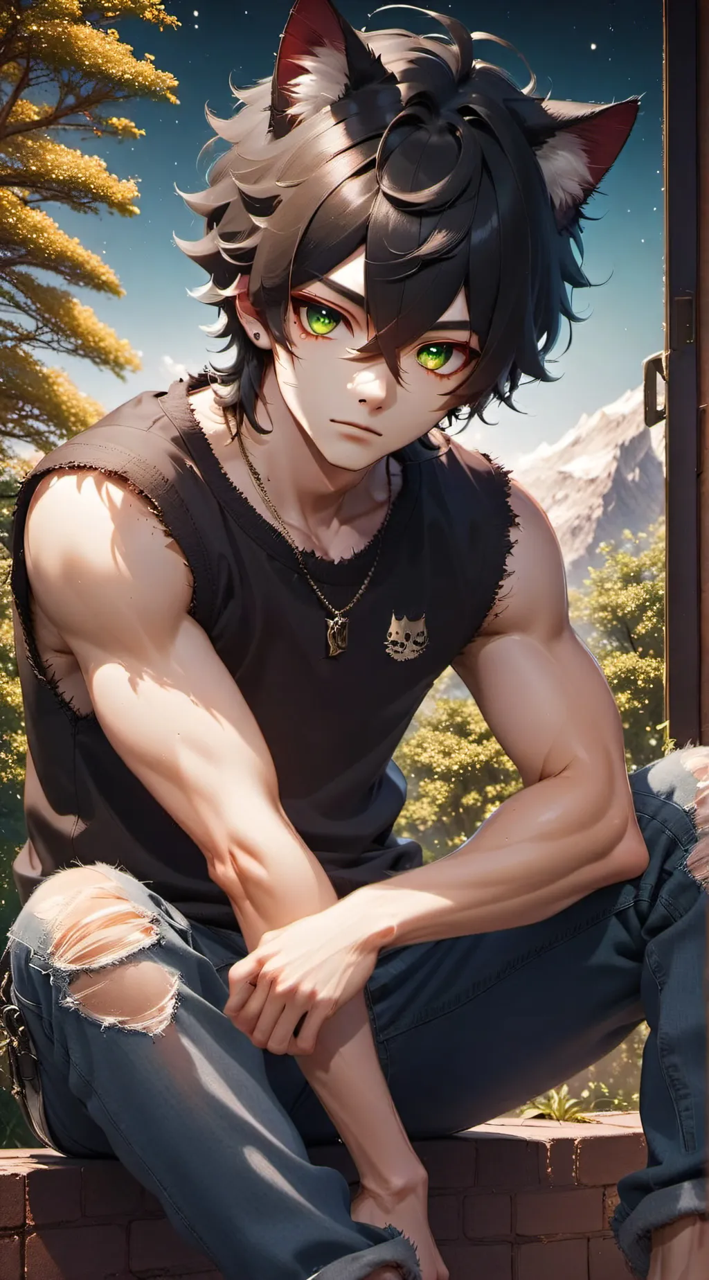 ai character: Chrome Blade background