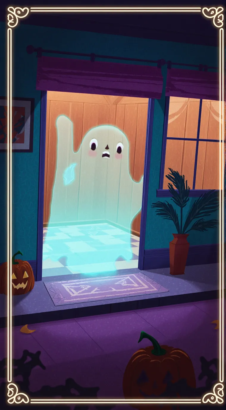 ai character: DS - Halloween background