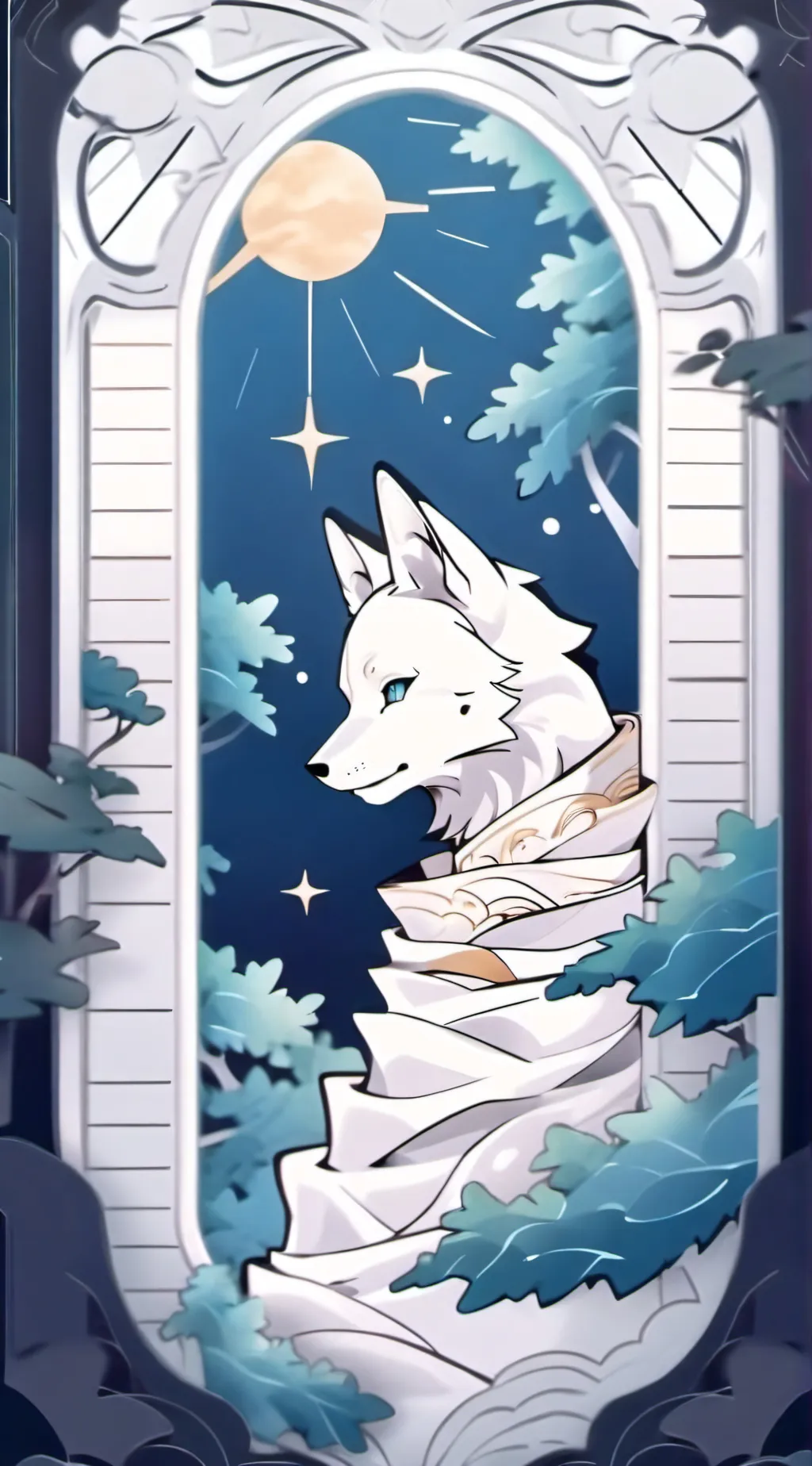 ai character: anime  background