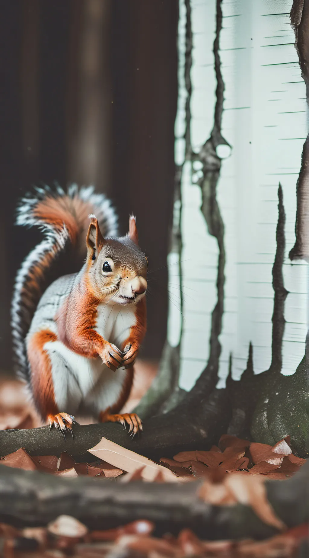 ai character: Squirrel  background