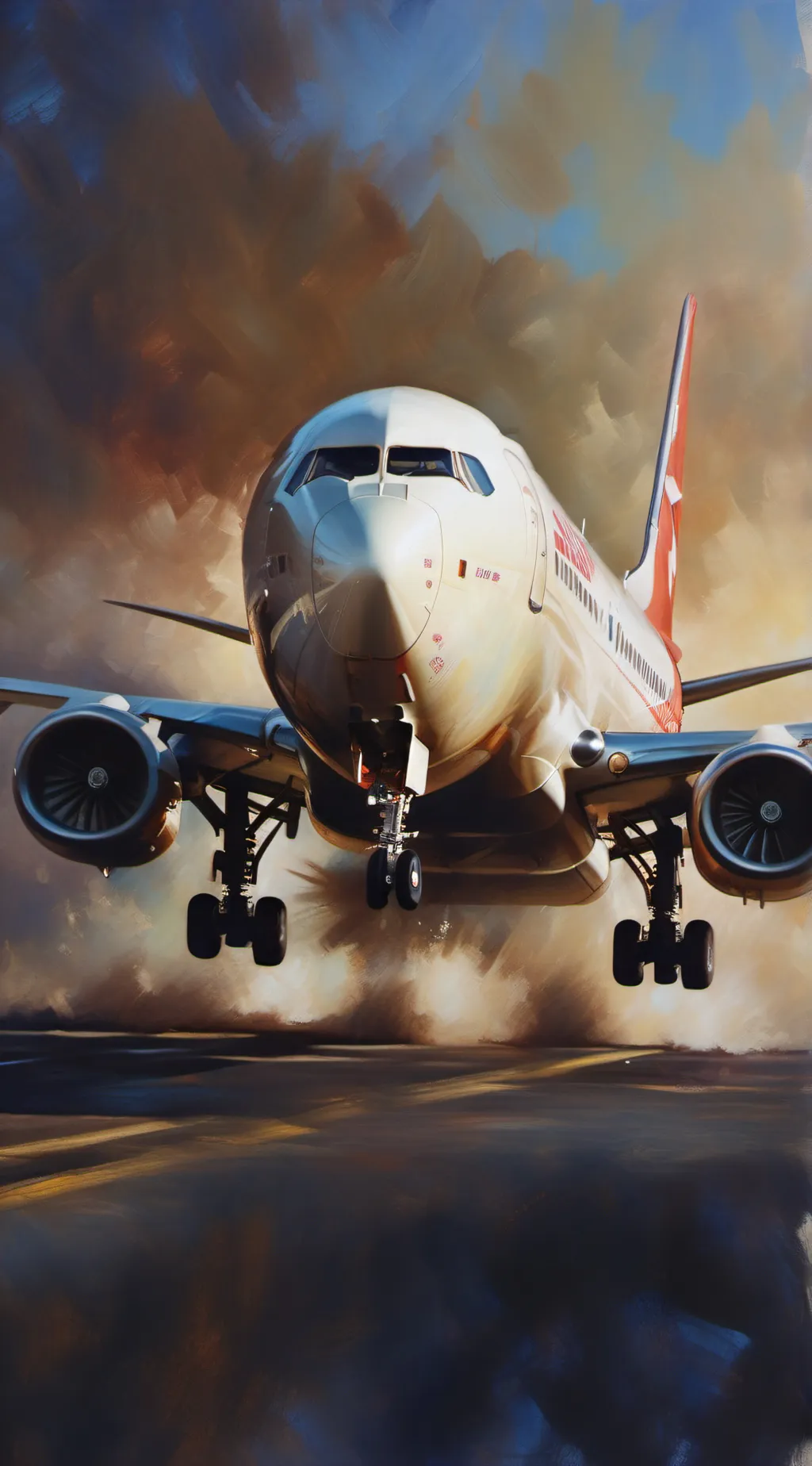 ai character: Plane school background