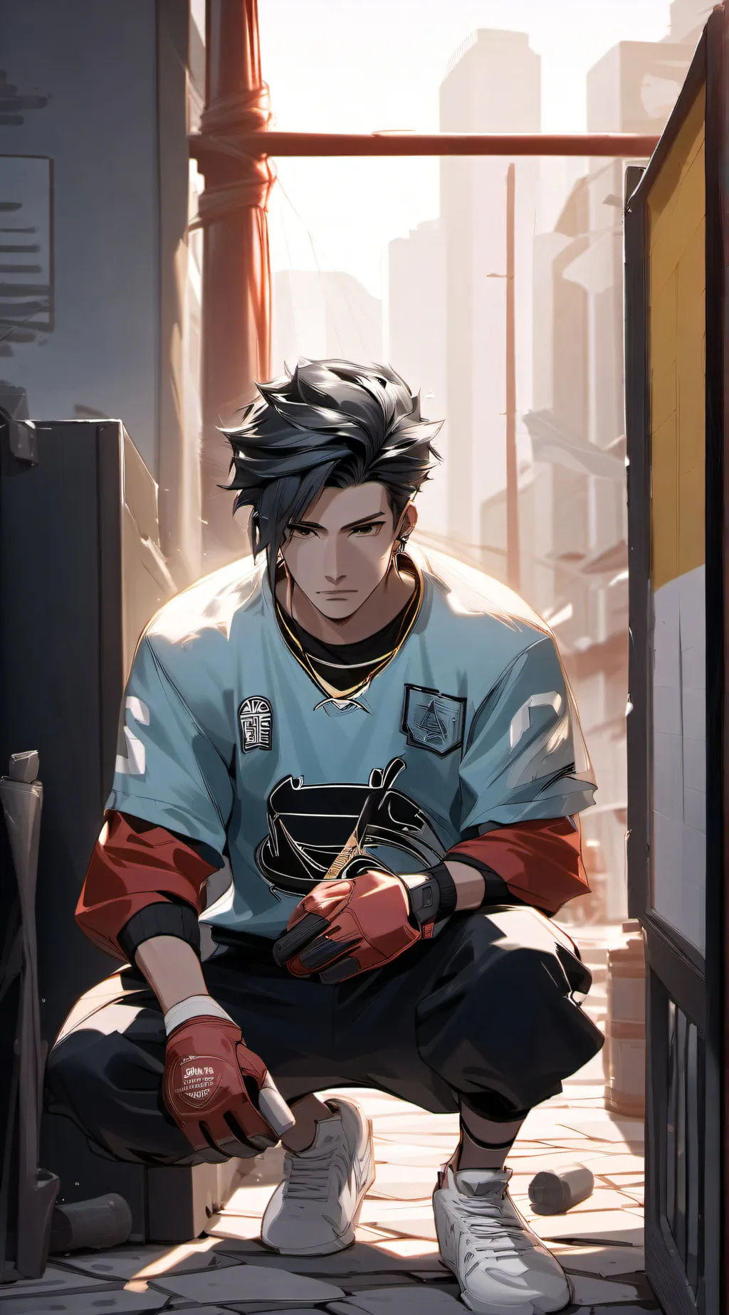 ai character: Alex  background