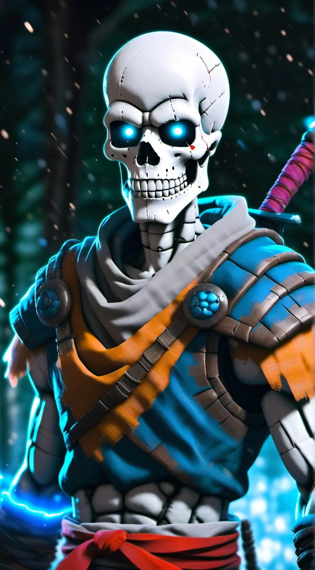 ai character: disbelief papyrus background