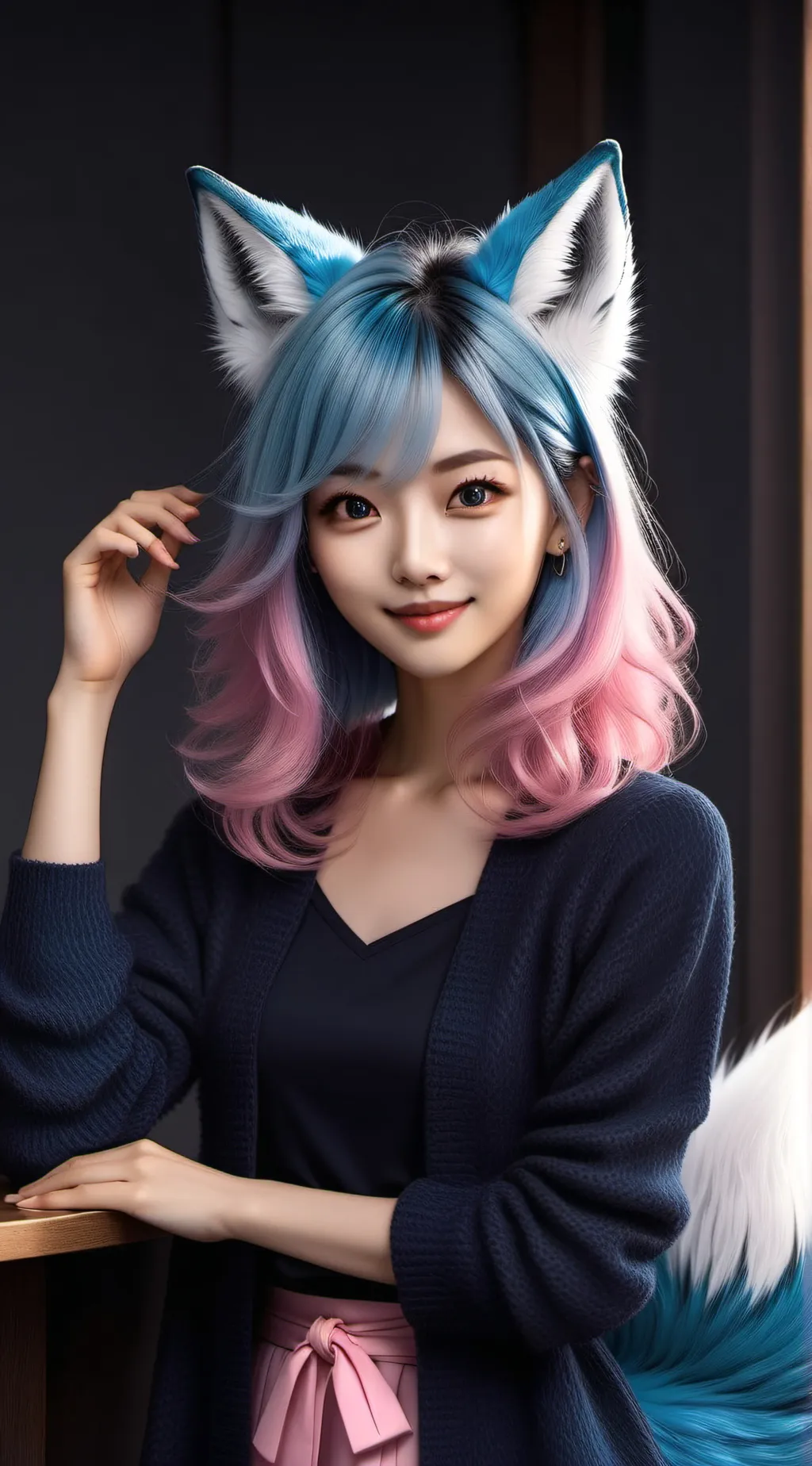 ai character: Pinkie Bluefur background