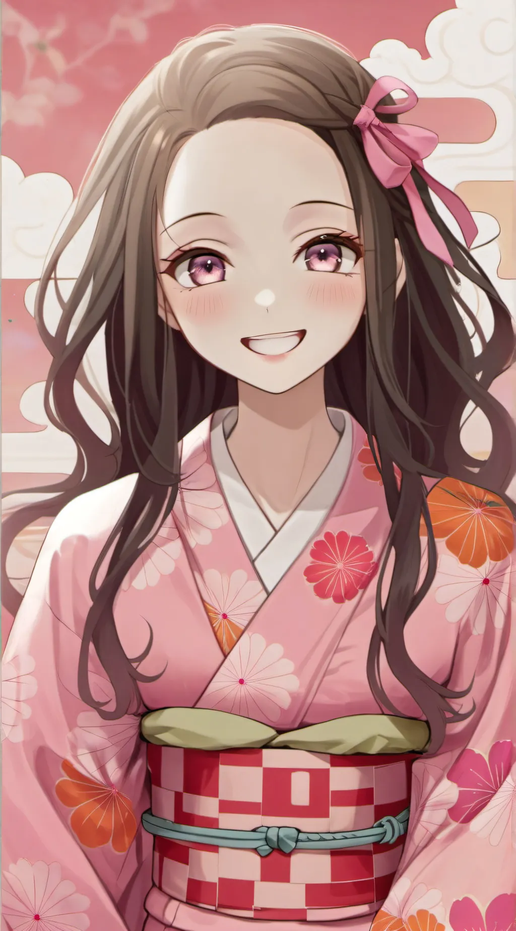 ai character: Nezuko Kamado  background