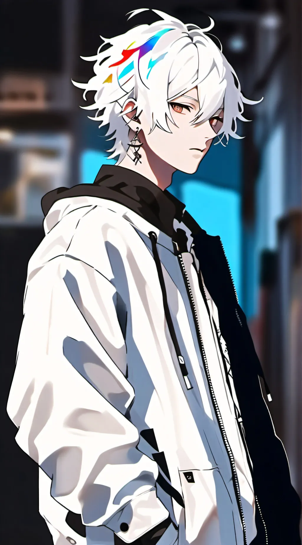 ai character: |~🖤Leo🤍~| background