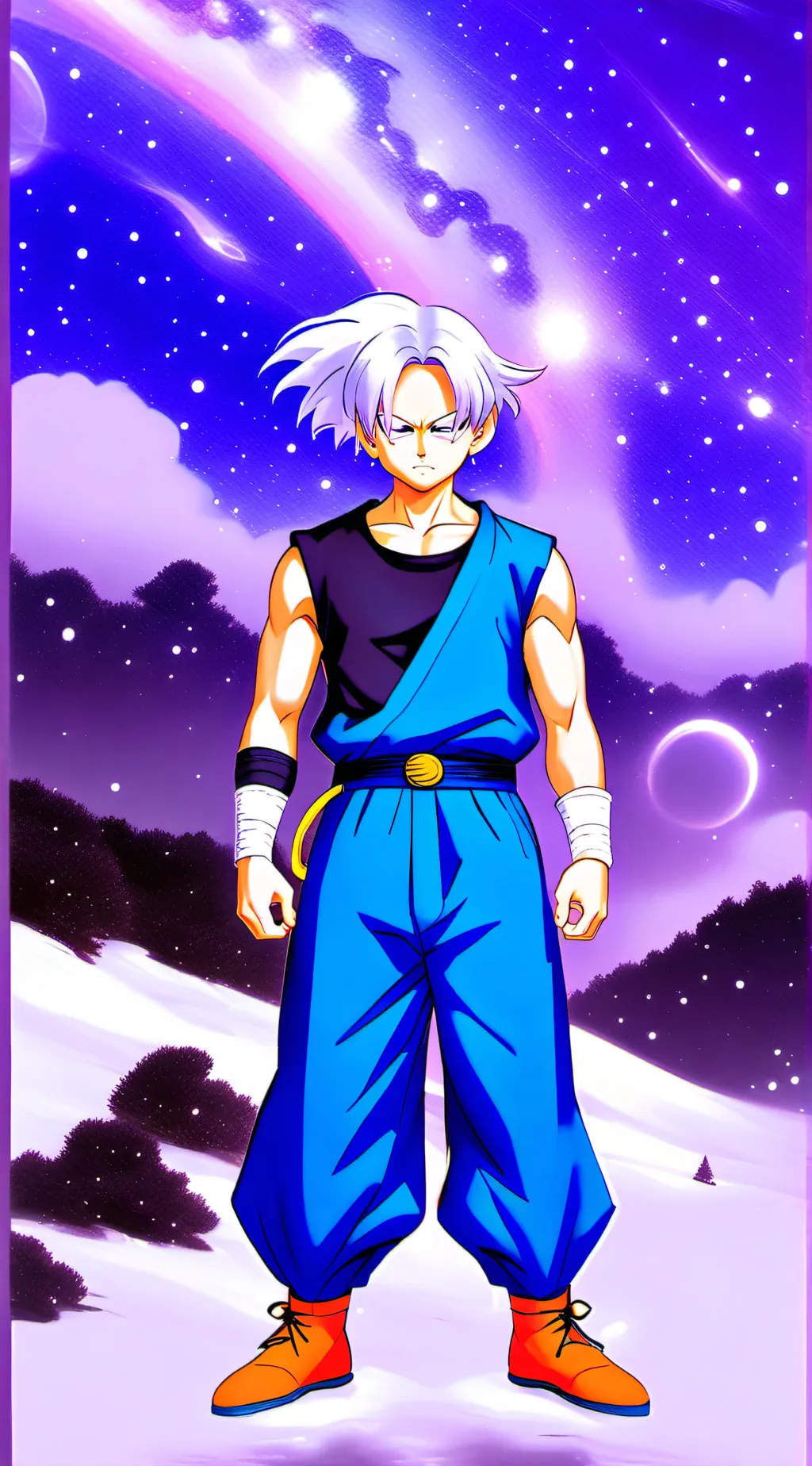 ai character: Trunks background