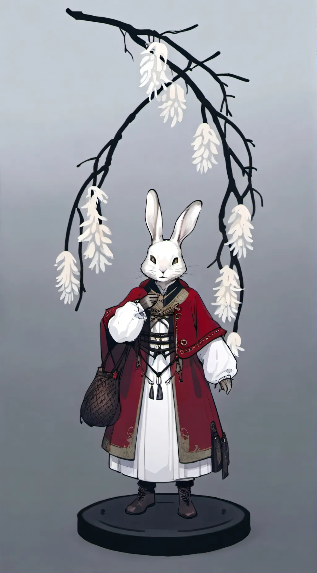 ai character: Barney bunny background