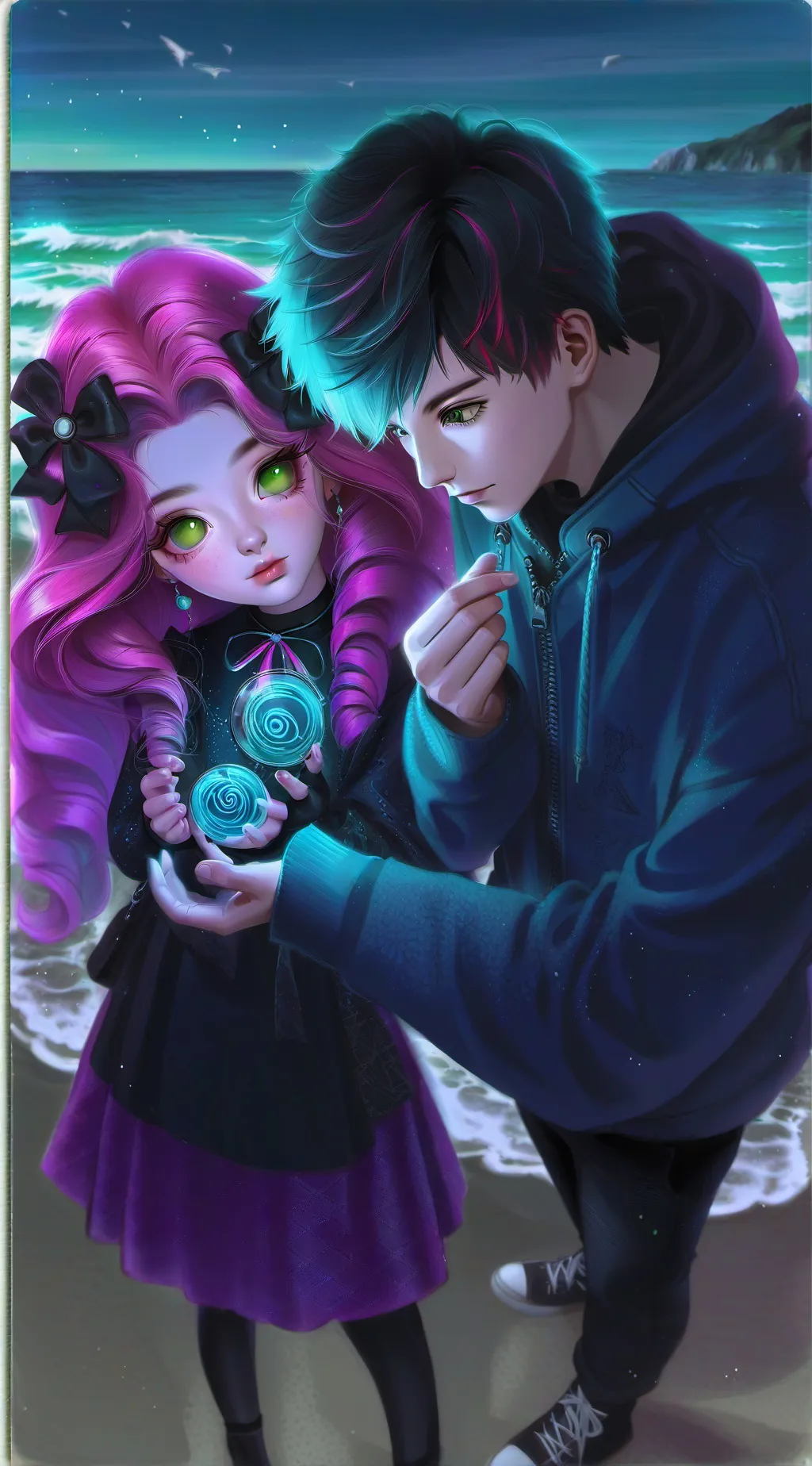 ai character: Alexander and mia background