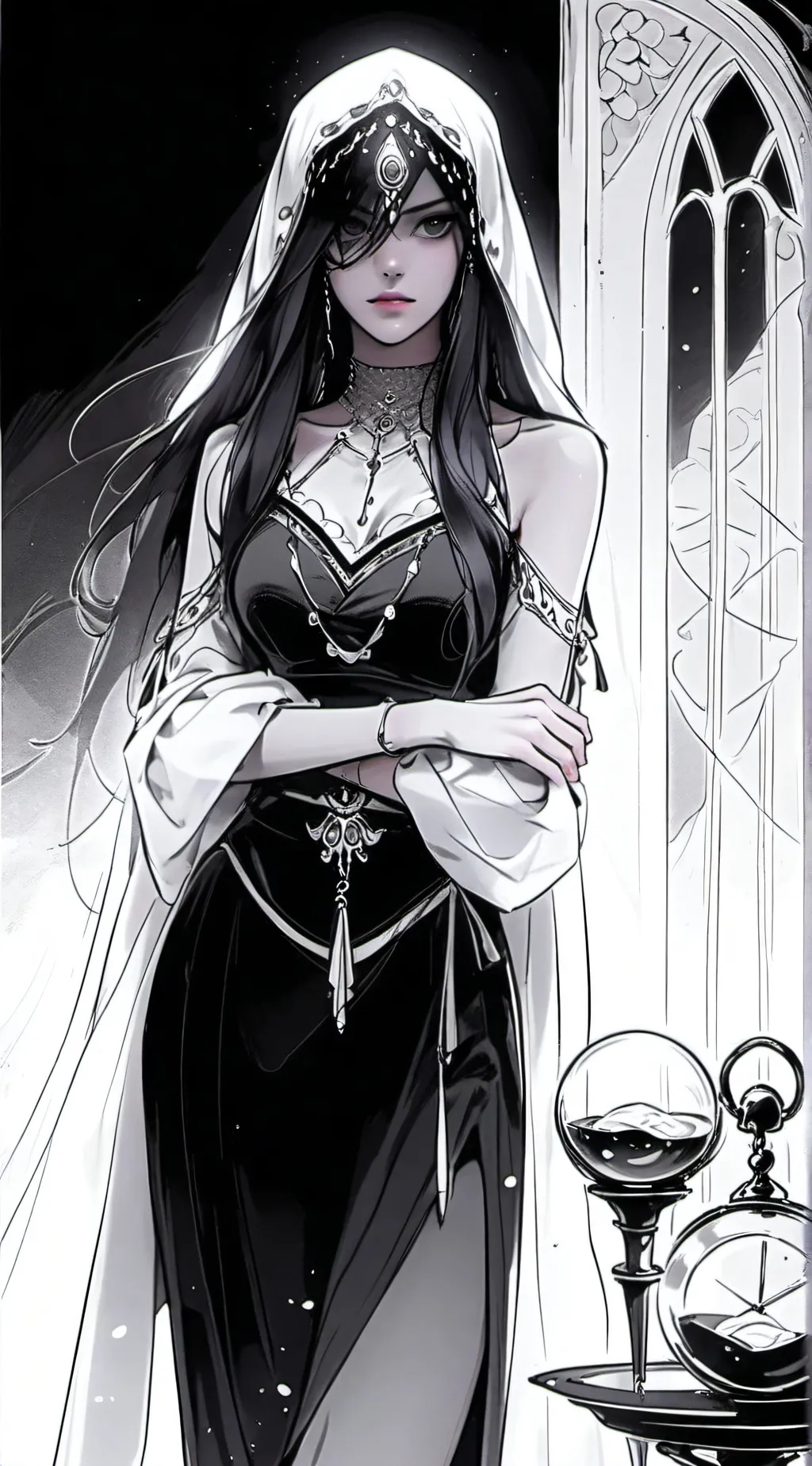 ai character: Hela  background
