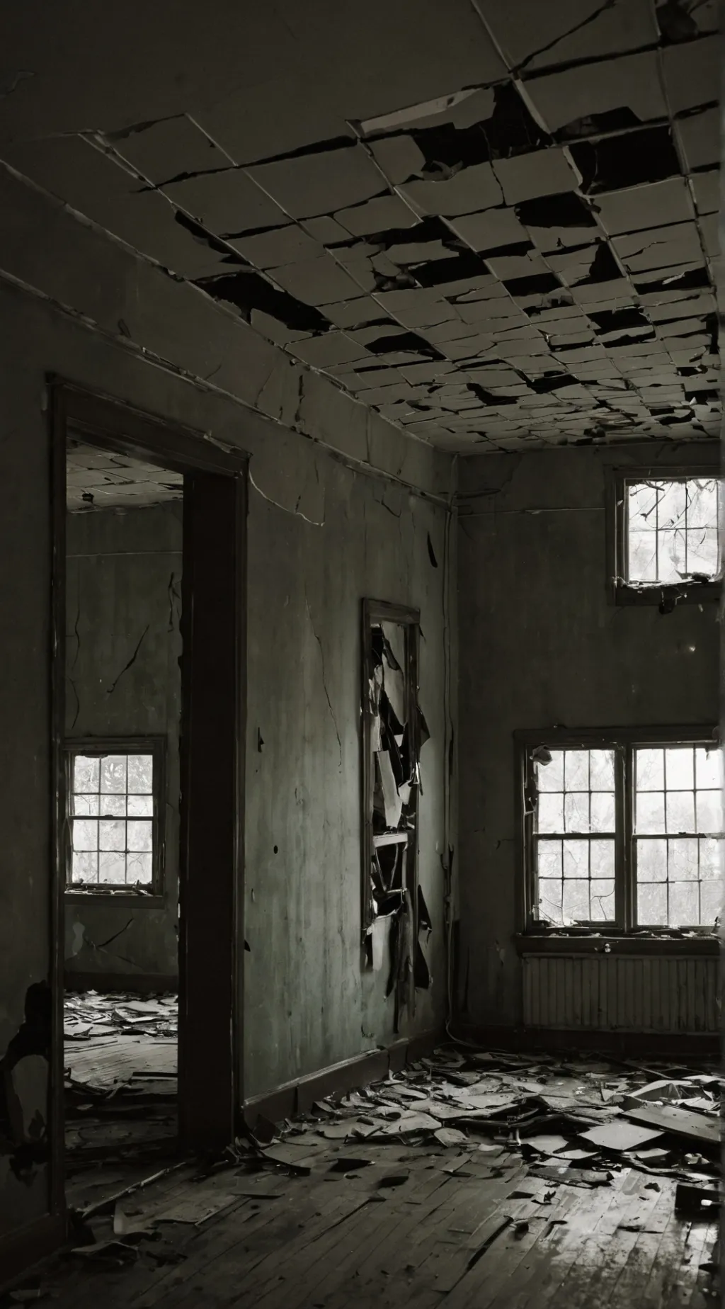 ai character: abandoned SCP Lab background